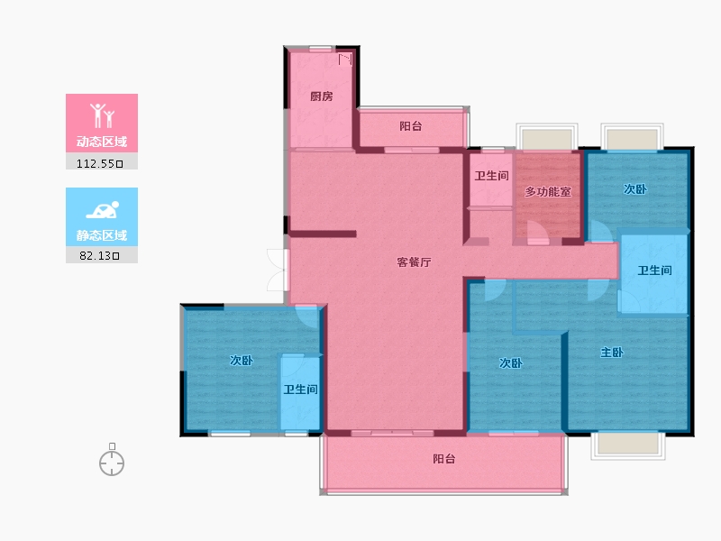 湖北省-宜昌市-宜昌碧桂园-176.22-户型库-动静分区