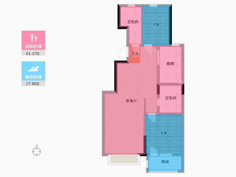 山东省-青岛市-广润熙悦-79.20-户型库-动静分区