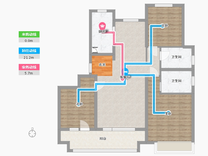 山东省-青岛市-海尔产城创白云山花园-102.40-户型库-动静线