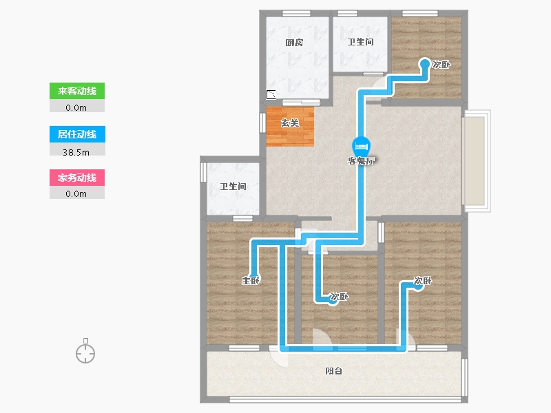 山东省-青岛市-桃李芳菲-112.80-户型库-动静线