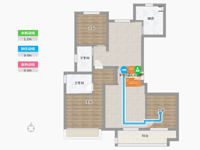 山东省-青岛市-金茂智慧国际城-88.46-户型库-动静线