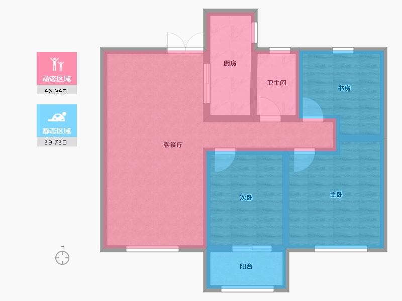 山东省-淄博市-安家-76.42-户型库-动静分区