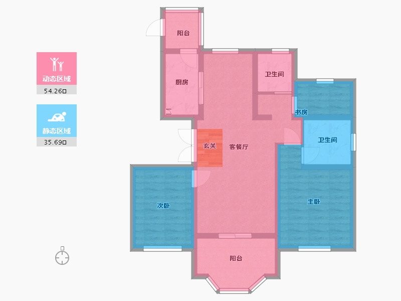 安徽省-马鞍山市-森隆英郡-79.20-户型库-动静分区