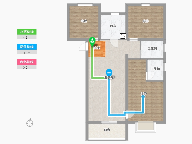 山西省-晋中市-阳光城・文澜府-82.48-户型库-动静线