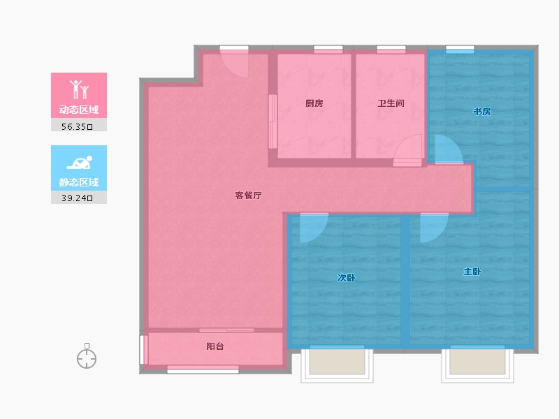 山东省-青岛市-中欧国际城-86.16-户型库-动静分区