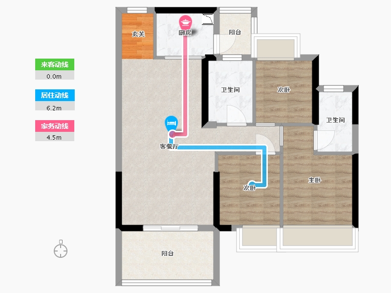 广东省-佛山市-盛凯尚城-72.84-户型库-动静线