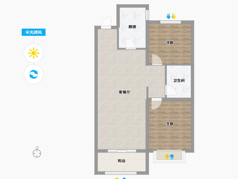 河北省-张家口市-境门御府-79.20-户型库-采光通风