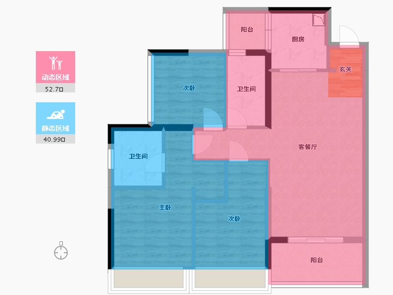 广东省-佛山市-电建地产・�吃冒氲�-83.49-户型库-动静分区