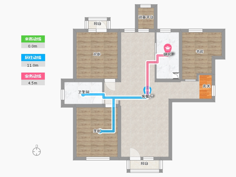 河北省-石家庄市-奥园城央云庭-81.97-户型库-动静线