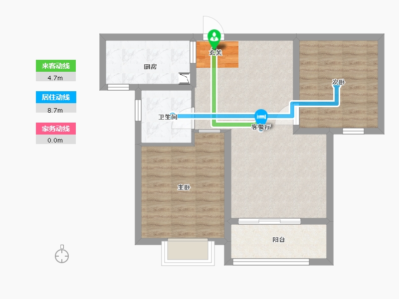 河北省-石家庄市-润江正定壹�院-67.20-户型库-动静线