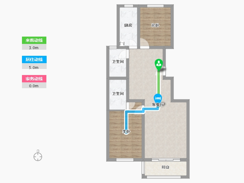 河北省-沧州市-融城花园-73.23-户型库-动静线