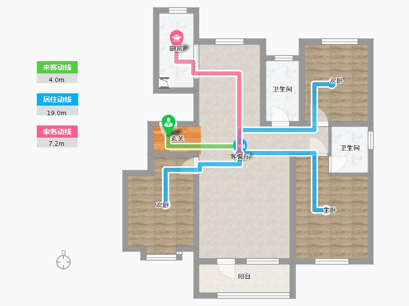 河北省-石家庄市-万德华府-87.45-户型库-动静线