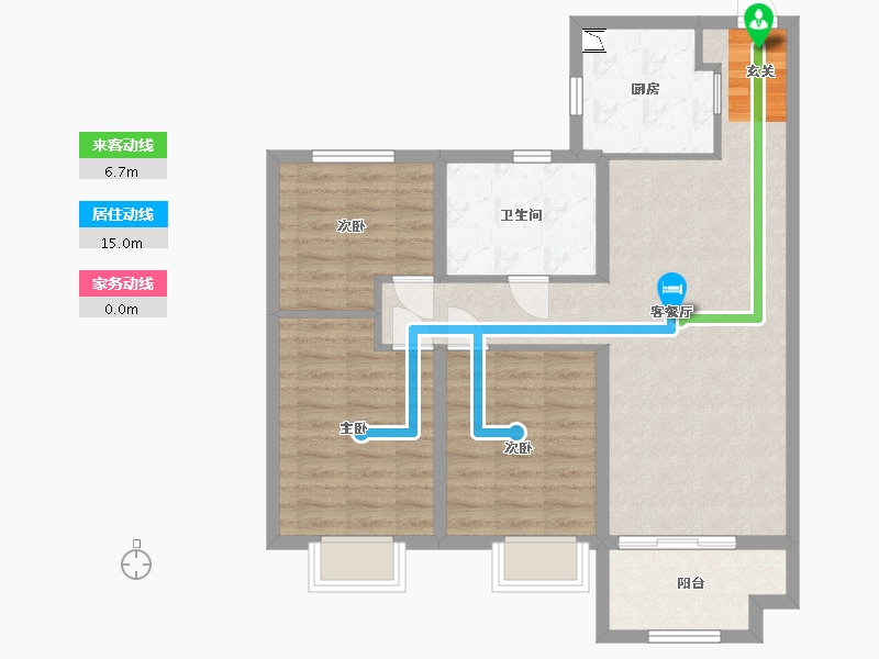 河北省-石家庄市-佳兆业・悦峰-82.40-户型库-动静线