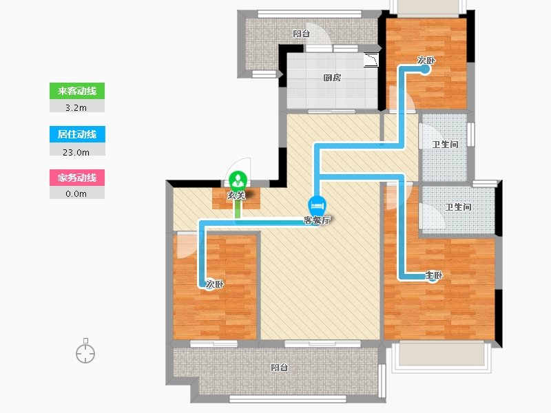 河南省-信阳市-潢川东方花园-91.61-户型库-动静线