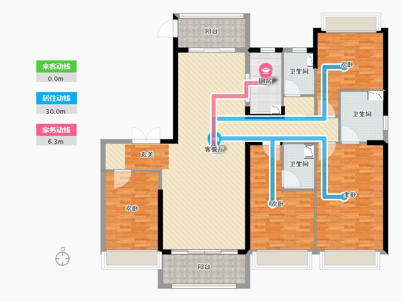 广东省-佛山市-伦教碧桂园-151.20-户型库-动静线