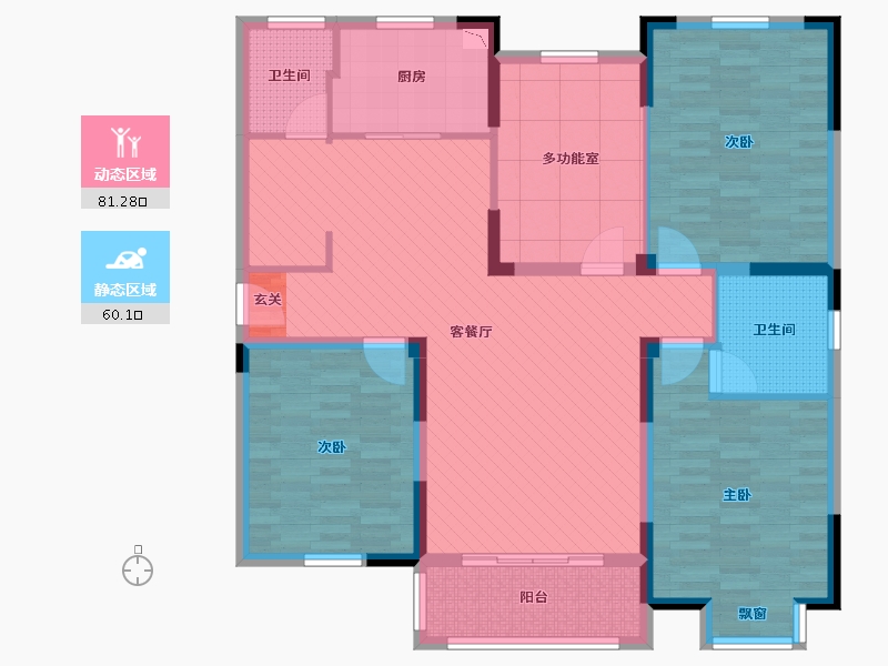 江苏省-盐城市-东都天润-125.84-户型库-动静分区