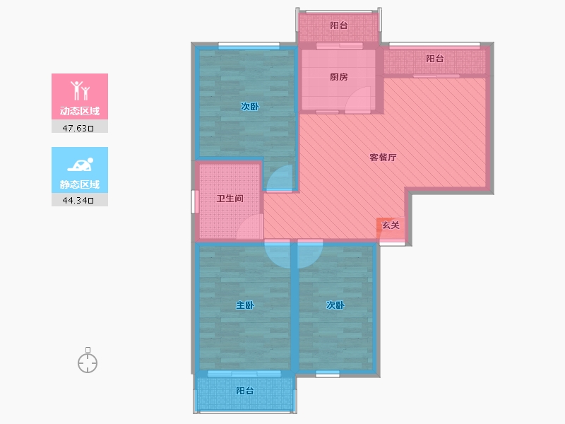 河南省-开封市-金色安康家园-80.43-户型库-动静分区