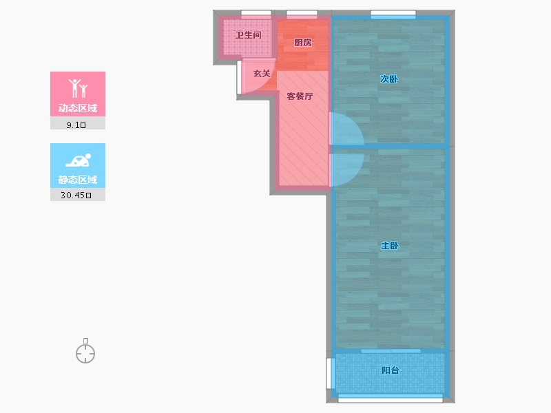 上海-上海市-天山五村-34.40-户型库-动静分区