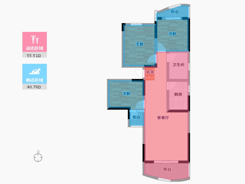 四川省-德阳市-帝景峰-82.89-户型库-动静分区