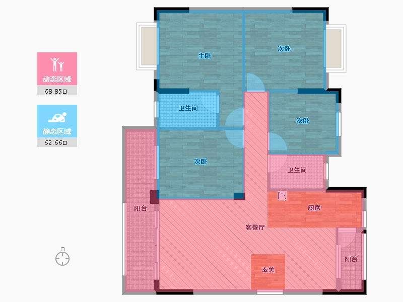 广西壮族自治区-桂林市-江岸明珠-118.19-户型库-动静分区