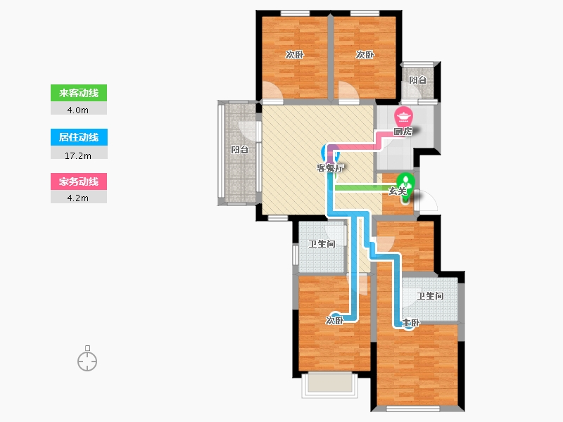 河北省-保定市-华融现代城-93.62-户型库-动静线