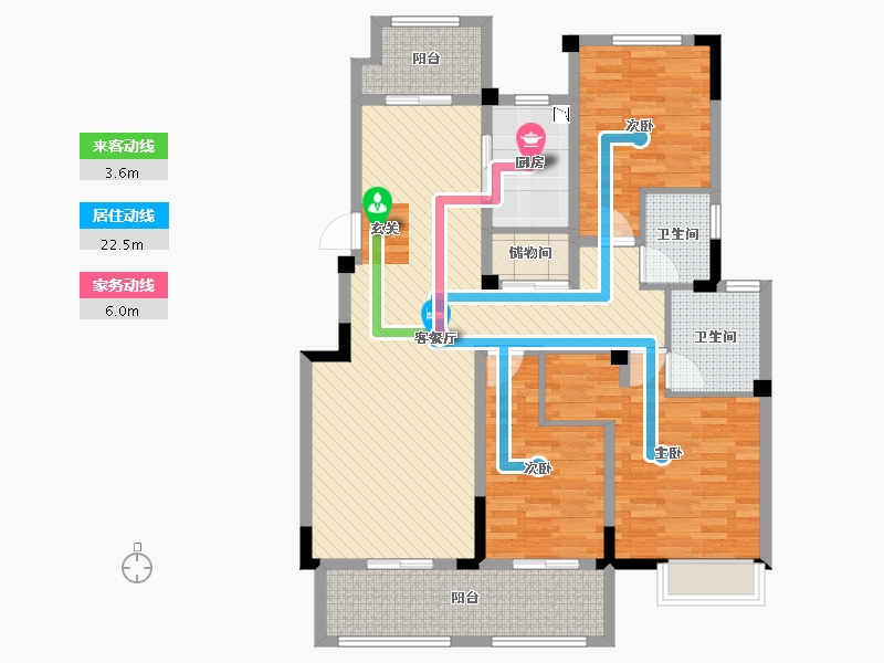 安徽省-六安市-小区-109.00-户型库-动静线