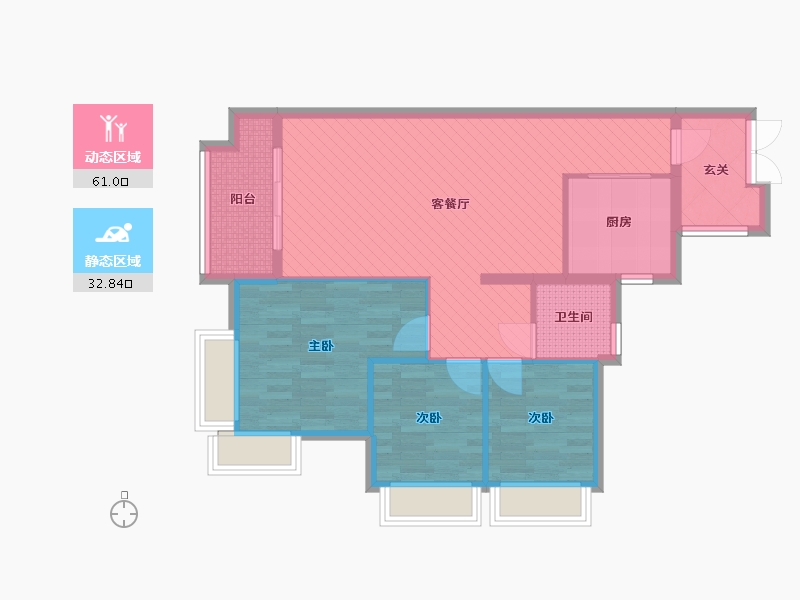 广东省-广州市-金融街・融穗华府-83.21-户型库-动静分区