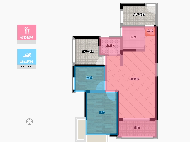 广东省-惠州市-金汇上元-65.23-户型库-动静分区