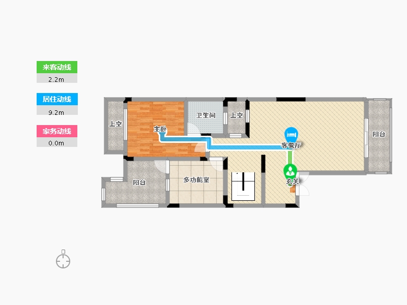 重庆-重庆市-书香溪墅-95.26-户型库-动静线