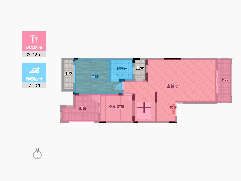 重庆-重庆市-书香溪墅-95.26-户型库-动静分区