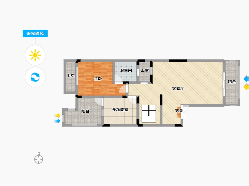 重庆-重庆市-书香溪墅-95.26-户型库-采光通风