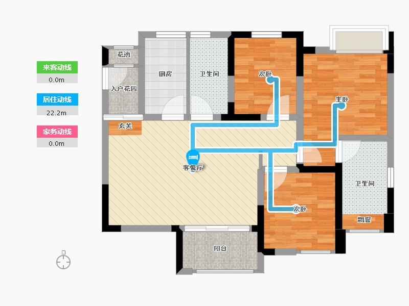 四川省-内江市-天成国际-75.38-户型库-动静线