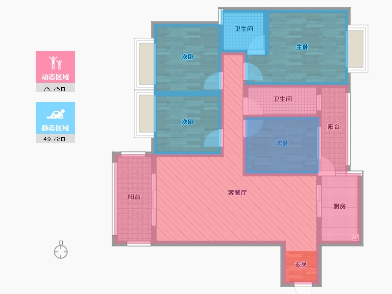 湖南省-郴州市-汇金城-99.03-户型库-动静分区