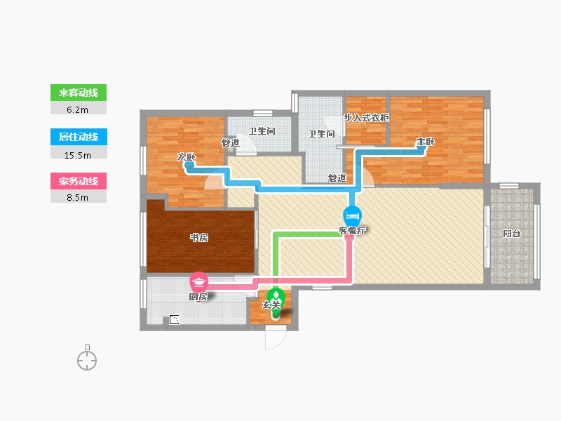 浙江省-衢州市-月亮湾-106.61-户型库-动静线