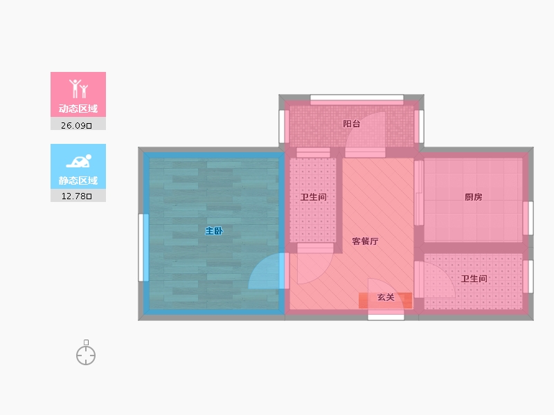 天津-天津市-嘉陵北里-32.00-户型库-动静分区