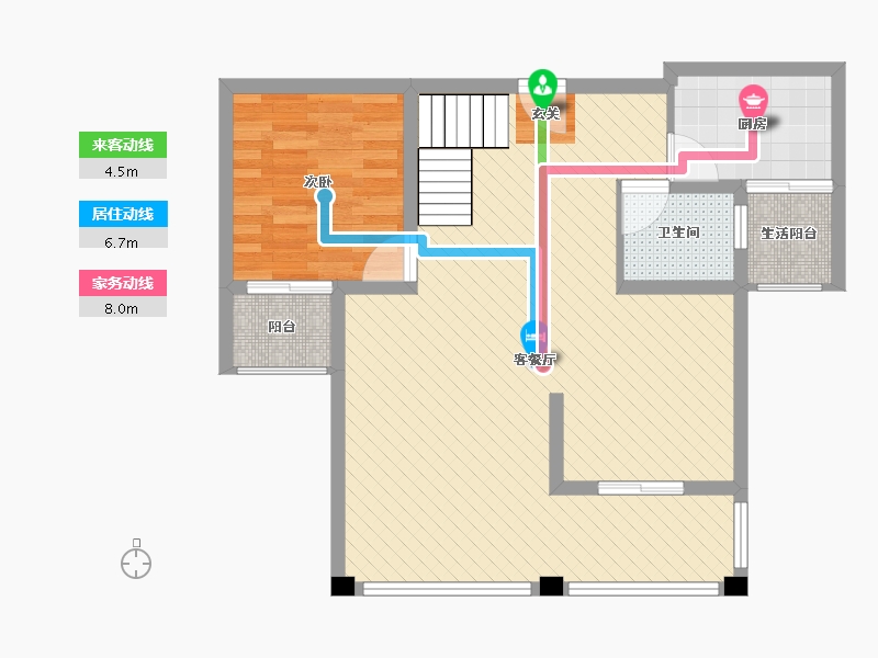 四川省-宜宾市-酒都一号-72.36-户型库-动静线