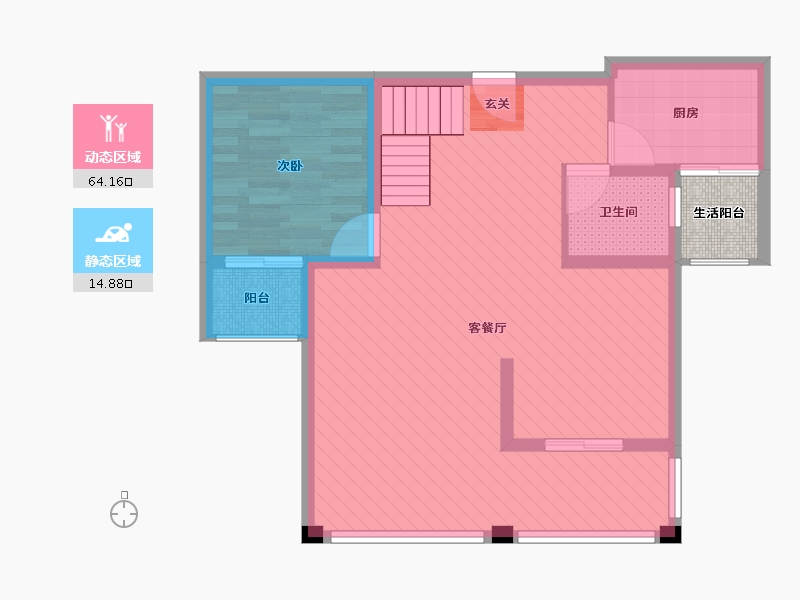 四川省-宜宾市-酒都一号-72.36-户型库-动静分区