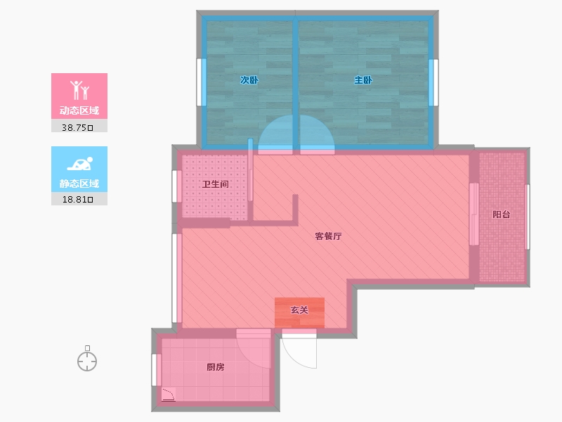 上海-上海市-丽冬苑-49.77-户型库-动静分区