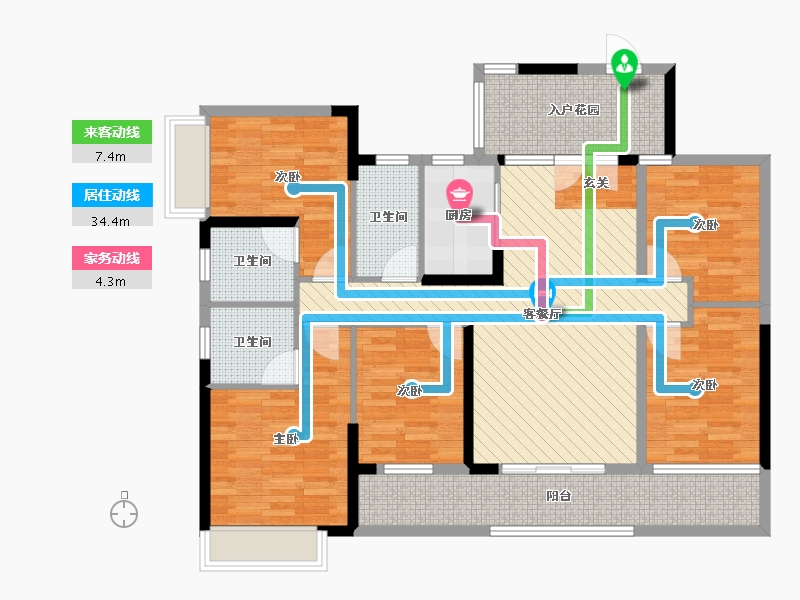 广东省-肇庆市-金凯盛誉城-119.86-户型库-动静线