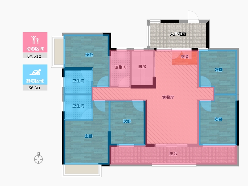 广东省-肇庆市-金凯盛誉城-119.86-户型库-动静分区