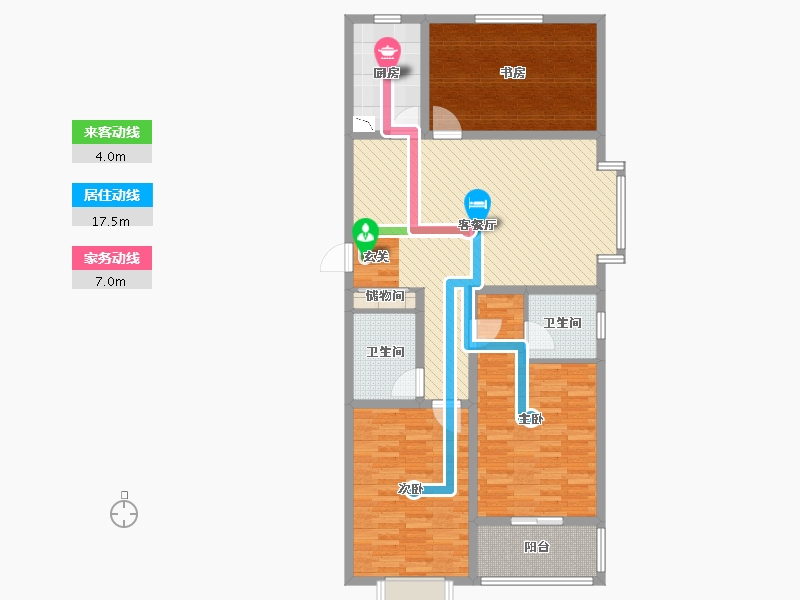 河北省-石家庄市-观澜宝坻-114.00-户型库-动静线