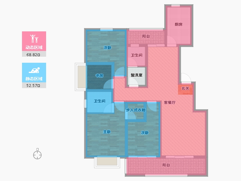 河南省-郑州市-电信小区-105.98-户型库-动静分区