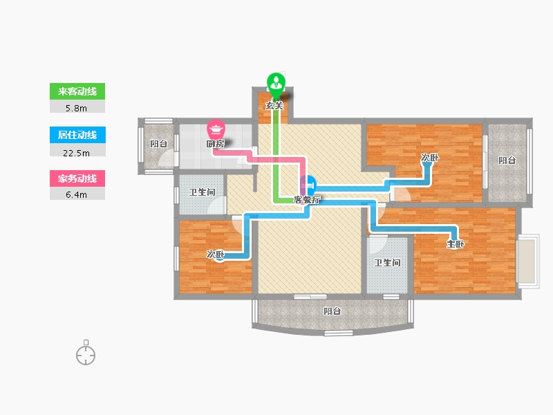 山东省-济宁市-城投锦园-129.44-户型库-动静线