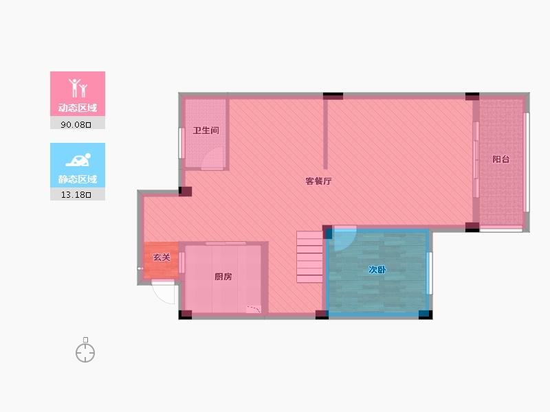 安徽省-合肥市-中庙碧桂园-92.76-户型库-动静分区