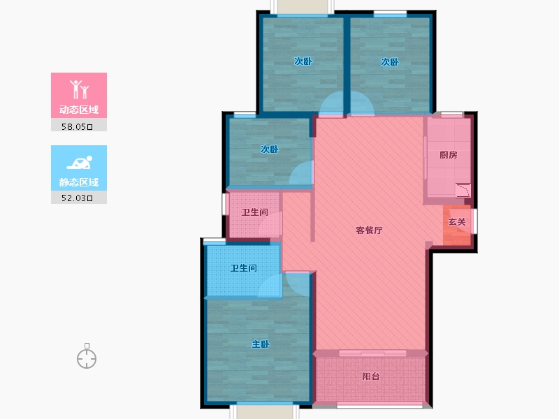 福建省-泉州市-石狮世贸四期-97.12-户型库-动静分区