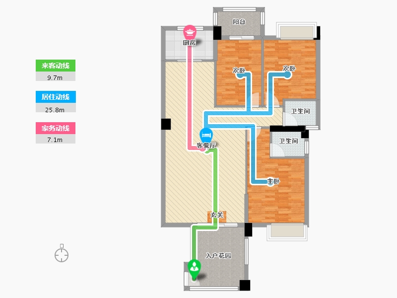 广东省-汕头市-上五公寓-113.10-户型库-动静线