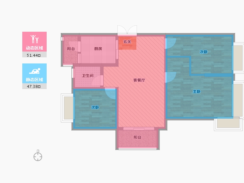 浙江省-湖州市-浔练公路-86.28-户型库-动静分区