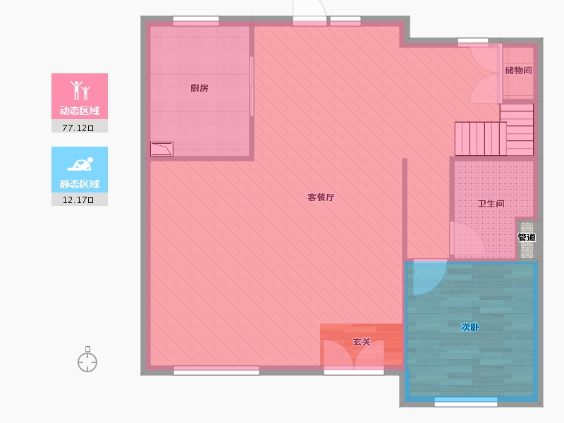 河北省-邢台市-邢台碧桂园-82.46-户型库-动静分区