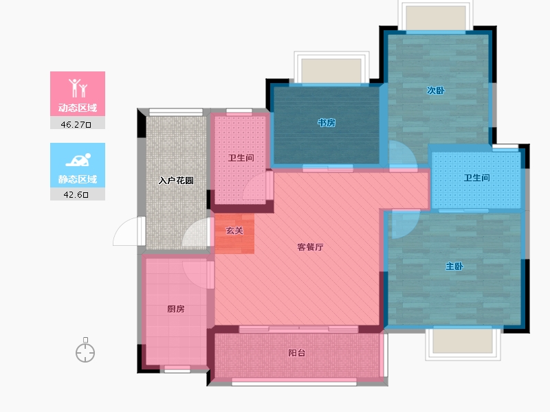 四川省-成都市-清水别韵-84.39-户型库-动静分区