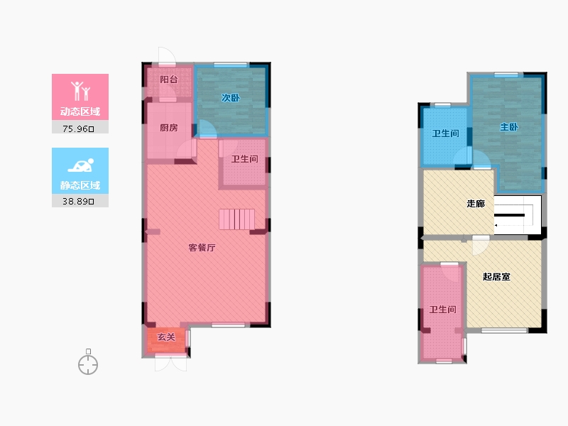 天津-天津市-鸿雁岛-133.52-户型库-动静分区